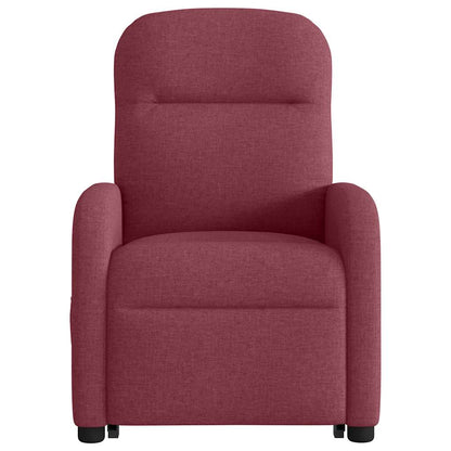 vidaXL Relaxsessel mit Aufstehhilfe Weinrot Stoff