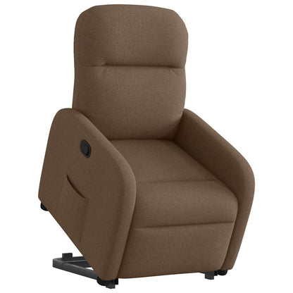 vidaXL Fauteuil relax avec fonction releveur Tissu marron