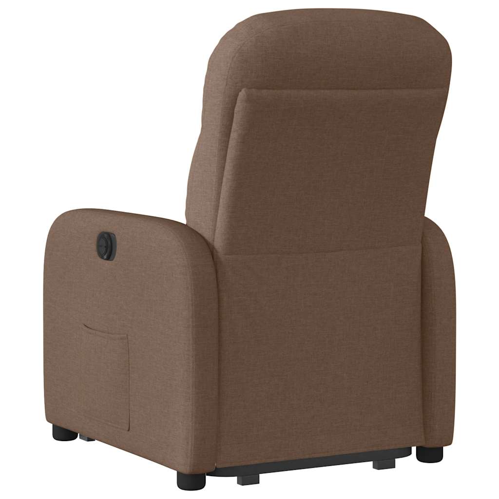 vidaXL Fauteuil relax avec fonction releveur Tissu marron