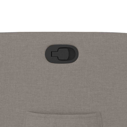 vidaXL Relaxsessel mit Aufstehhilfe Taupe Stoff