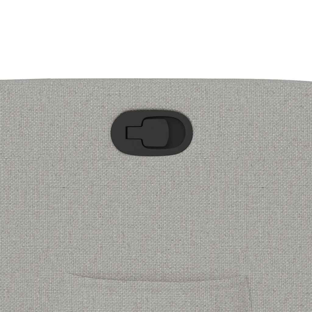 vidaXL Fauteuil relax releveur en tissu gris nuage