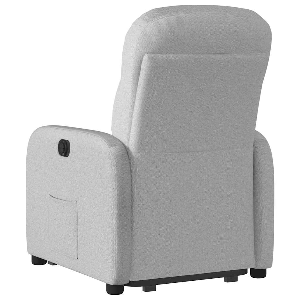 vidaXL Fauteuil relax releveur en tissu gris nuage
