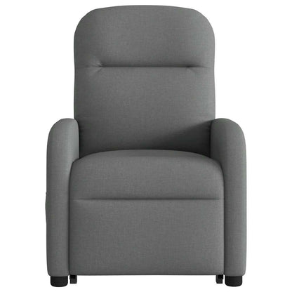 vidaXL Fauteuil de massage releveur gris foncé en tissu