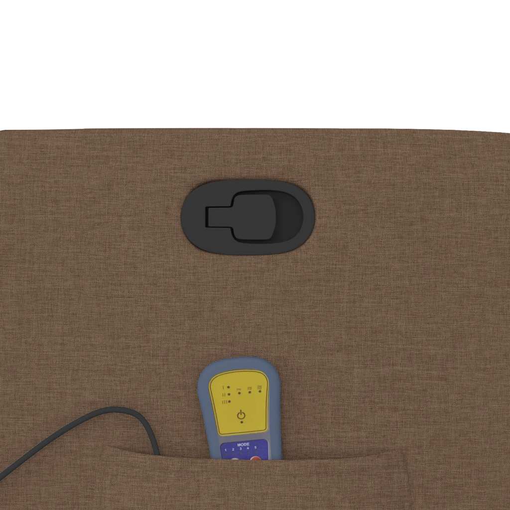 vidaXL Fauteuil de massage releveur tissu marron