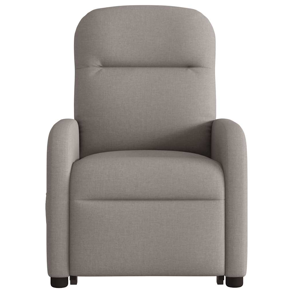 Fauteuil de massage releveur taupe en tissu vidaXL