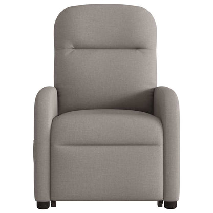 Fauteuil de massage releveur taupe en tissu vidaXL