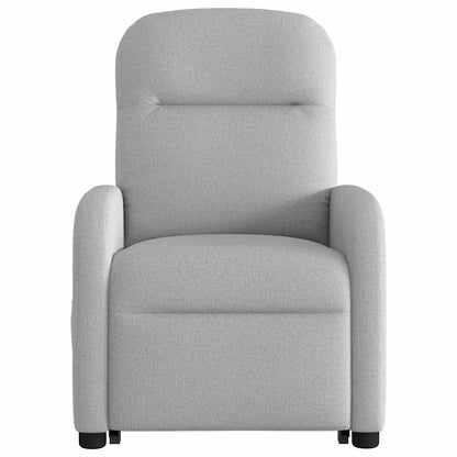 vidaXL Fauteuil de massage inclinable et releveur en tissu gris nuage
