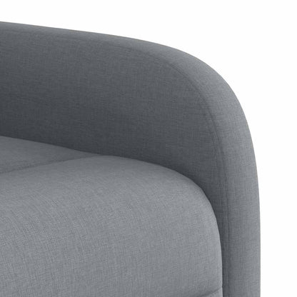 vidaXL Fauteuil inclinable électrique releveur en tissu gris clair