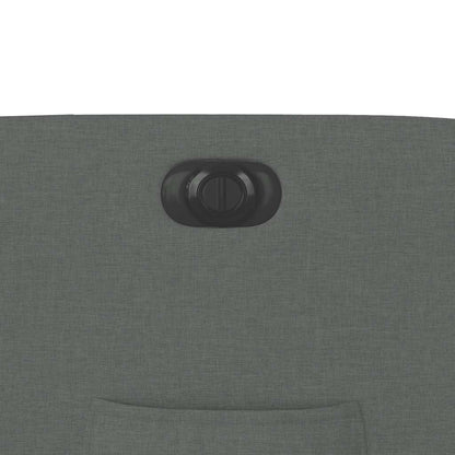 Fauteuil relax électrique inclinable et releveur vidaXL, tissu gris foncé