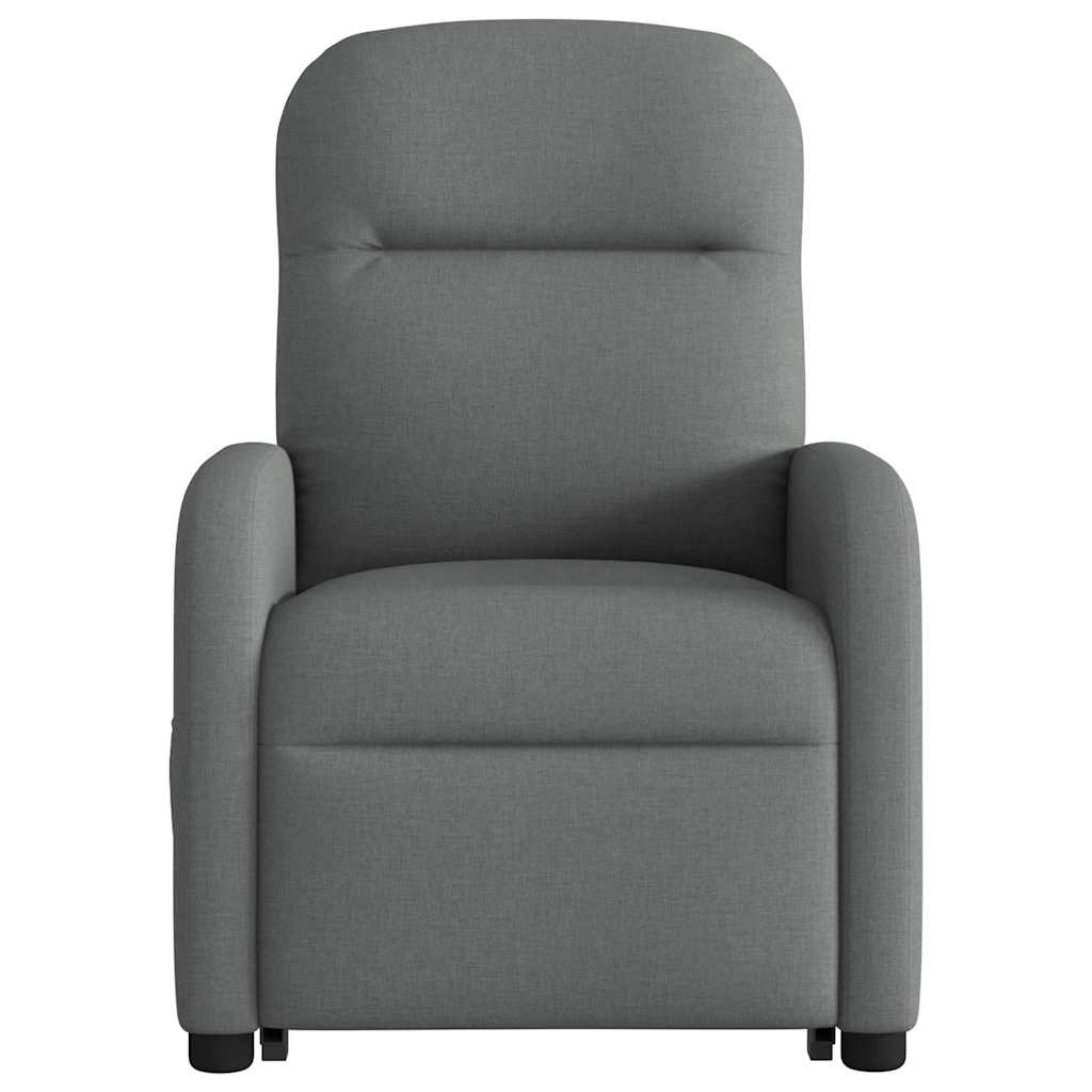 Fauteuil relax électrique inclinable et releveur vidaXL, tissu gris foncé