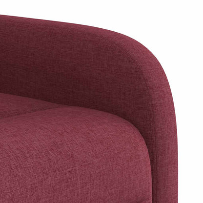 vidaXL Relaxsessel mit Aufstehhilfe Elektrisch Weinrot Stoff
