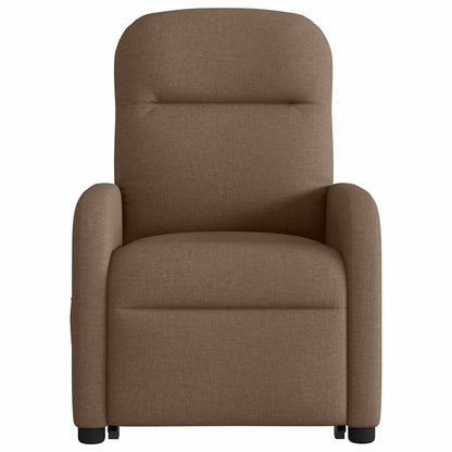 vidaXL Relaxsessel mit Aufstehhilfe Elektrisch Braun Stoff