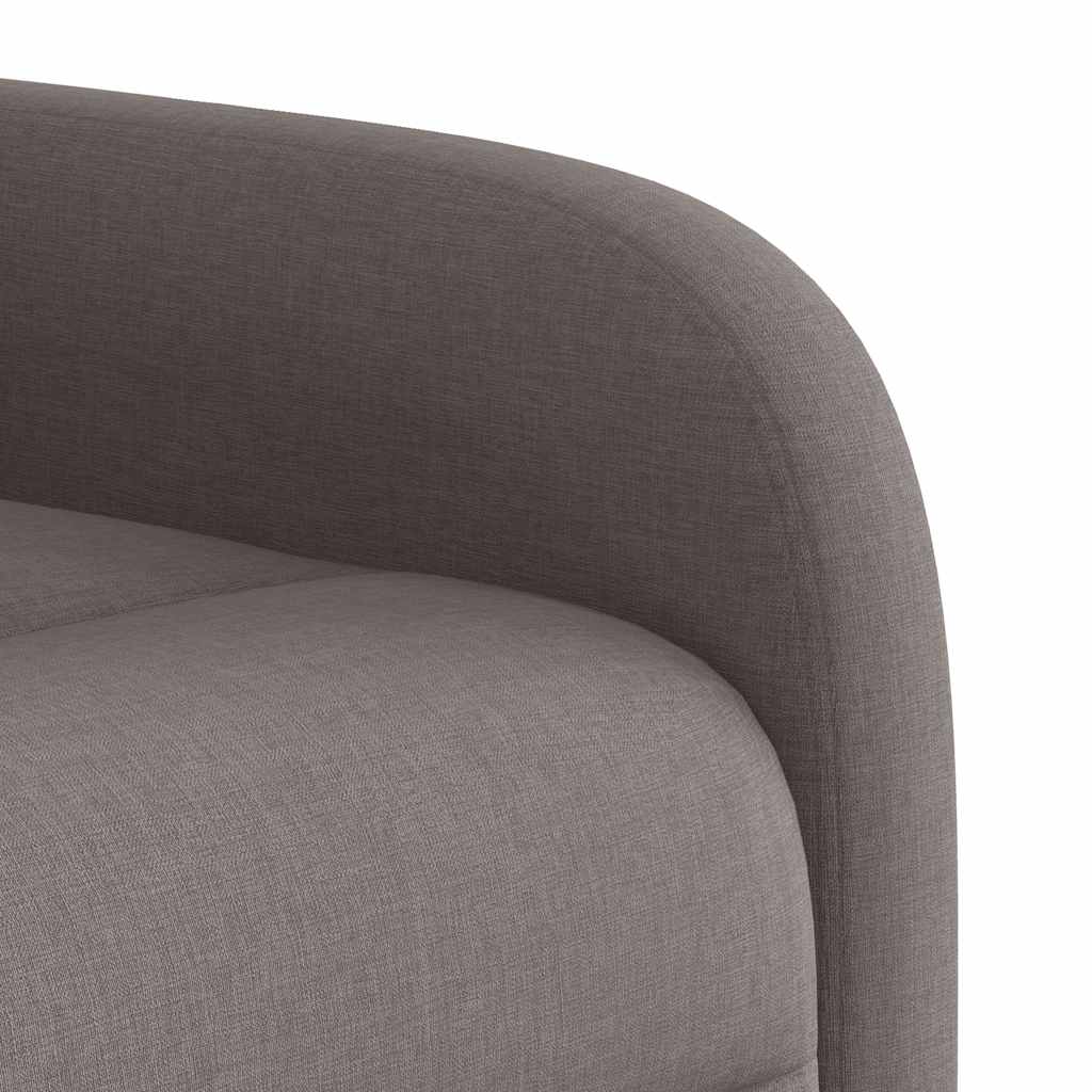 vidaXL Relaxsessel mit Aufstehhilfe Elektrisch Taupe Stoff