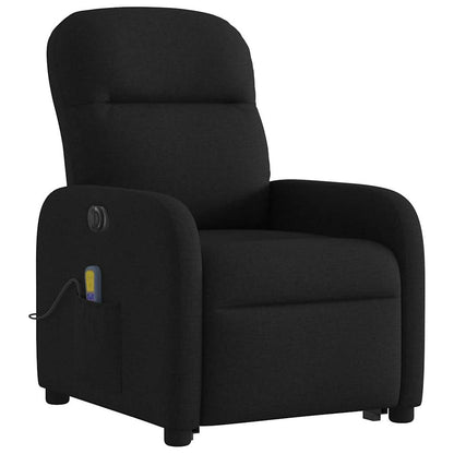 vidaXL Fauteuil de massage électrique releveur tissu noir