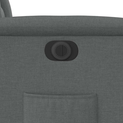 vidaXL Relaxsessel Elektrisch Dunkelgrau Stoff
