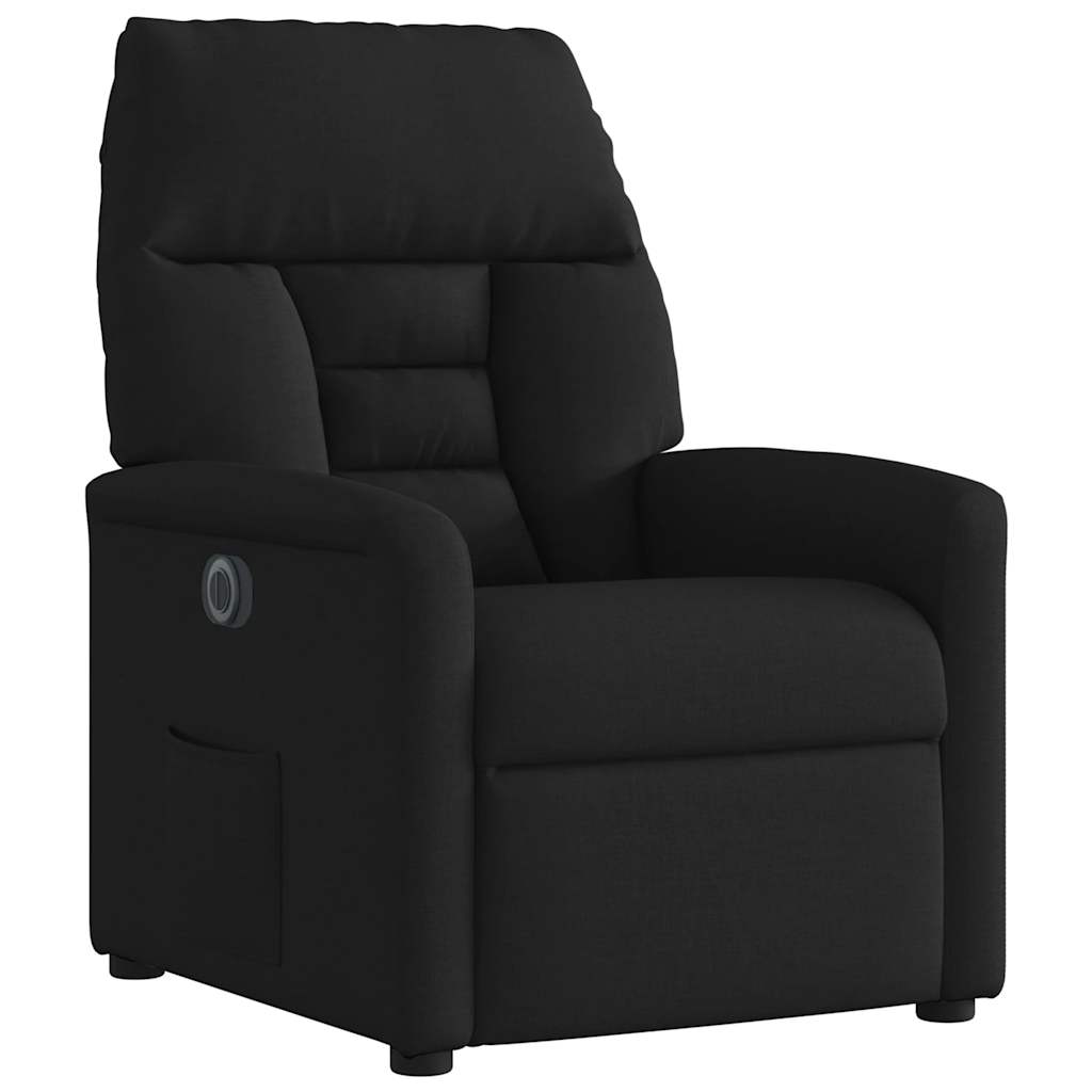 vidaXL Relaxsessel Elektrisch Schwarz Stoff