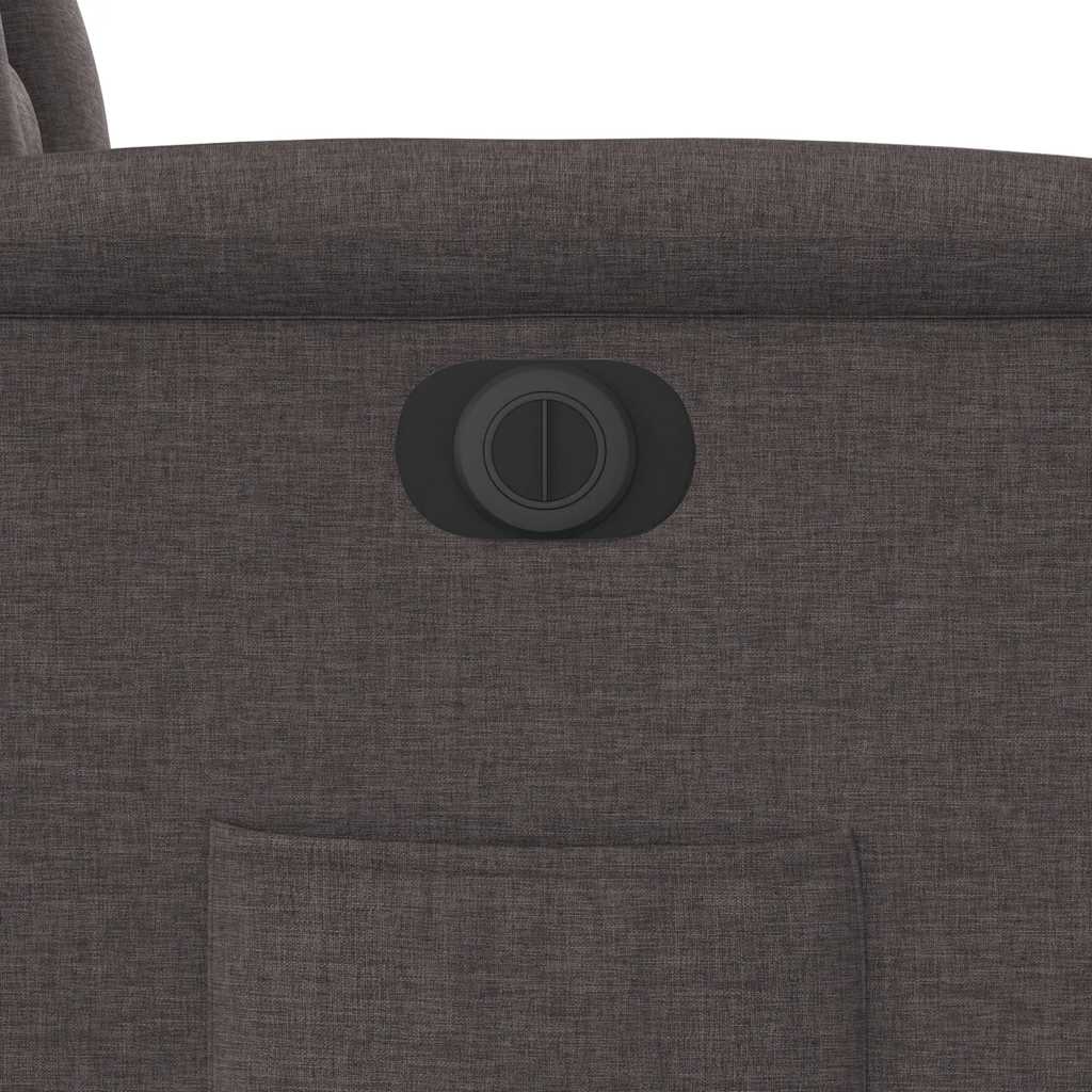 vidaXL Relaxsessel Elektrisch Dunkelbraun Stoff