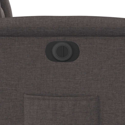vidaXL Relaxsessel Elektrisch Dunkelbraun Stoff