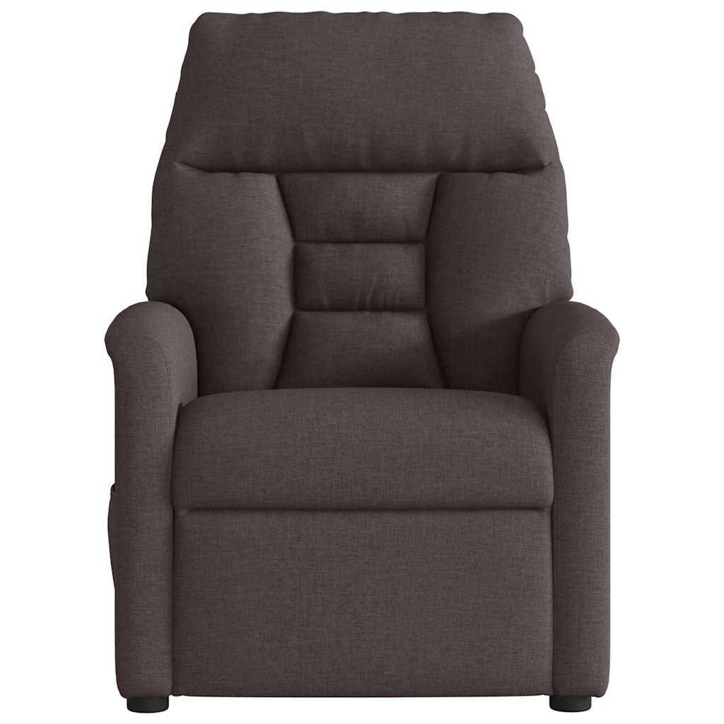vidaXL Relaxsessel Elektrisch Dunkelbraun Stoff