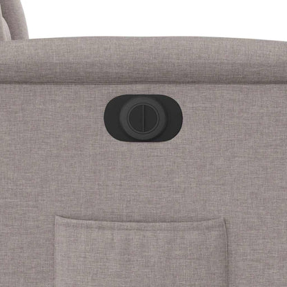 vidaXL Relaxsessel Elektrisch Taupe Stoff