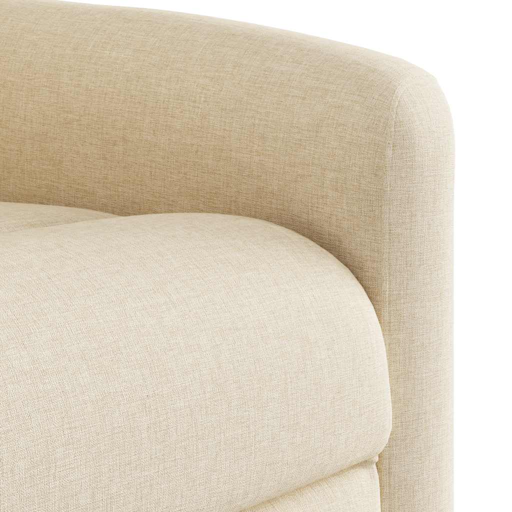 vidaXL Relaxsessel Elektrisch Creme Stoff