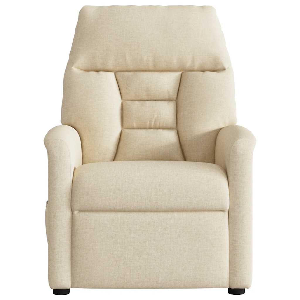 vidaXL Relaxsessel Elektrisch Creme Stoff