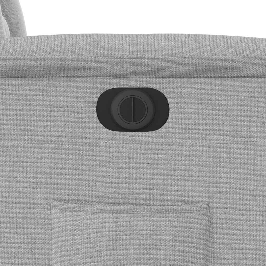 vidaXL Relaxsessel Elektrisch Wolkengrau Stoff