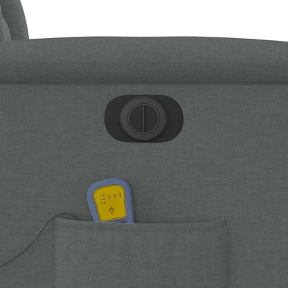 vidaXL Massagesessel Elektrisch Dunkelgrau Stoff