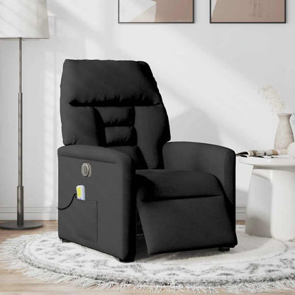 vidaXL Massagesessel Elektrisch Schwarz Stoff