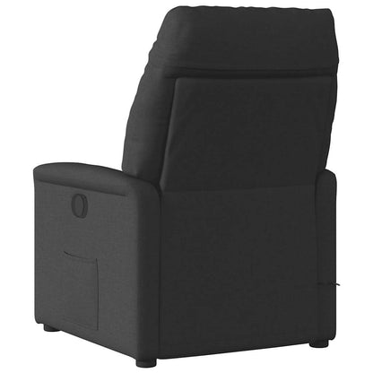 vidaXL Massagesessel Elektrisch Schwarz Stoff