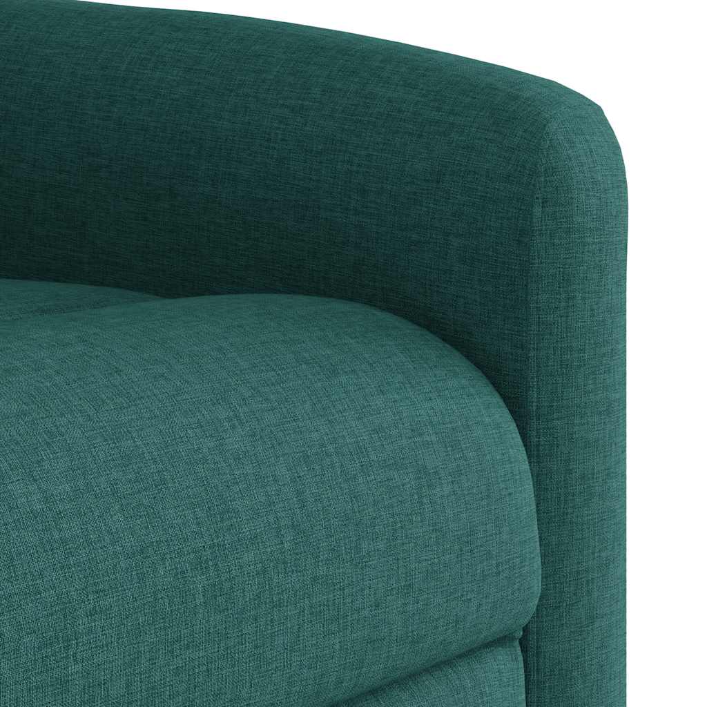 vidaXL Massagesessel Elektrisch Dunkelgrün Stoff