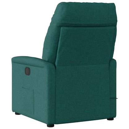 vidaXL Massagesessel Elektrisch Dunkelgrün Stoff