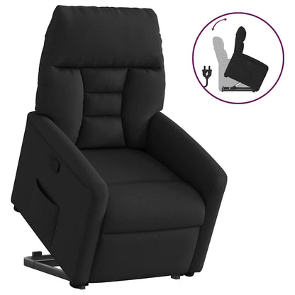 vidaXL Fauteuil releveur relax électrique en tissu noir