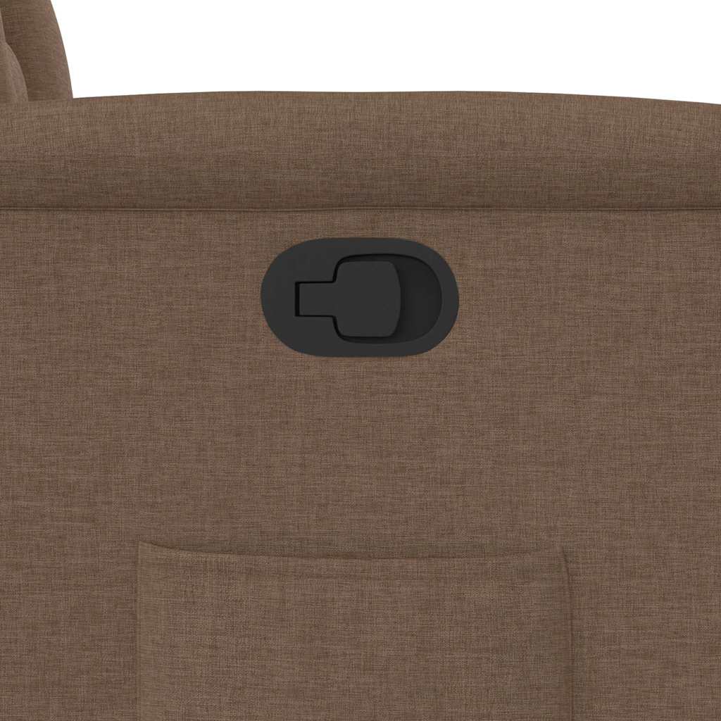 vidaXL Fauteuil relax releveur marron en tissu