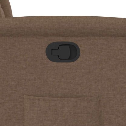 vidaXL Fauteuil relax releveur marron en tissu