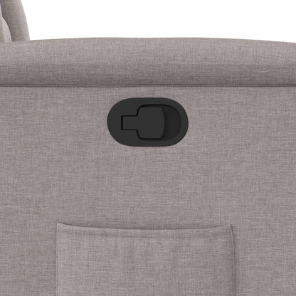vidaXL Relaxsessel mit Aufstehhilfe Taupe Stoff