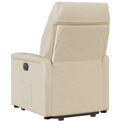 vidaXL Relaxsessel mit Aufstehhilfe Creme Stoff