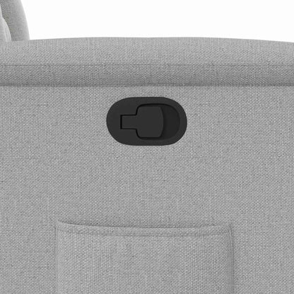 Fauteuil relax inclinable électrique gris nuage en tissu vidaXL