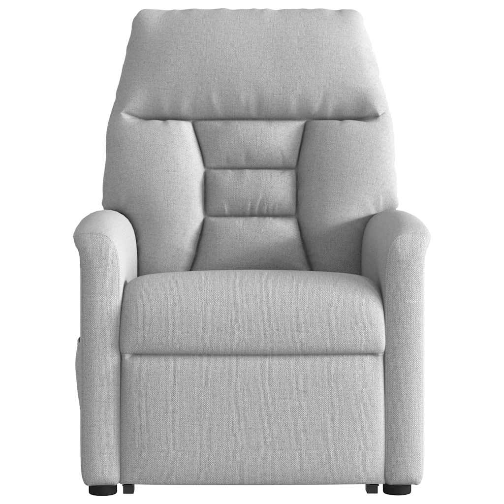 Fauteuil relax inclinable électrique gris nuage en tissu vidaXL