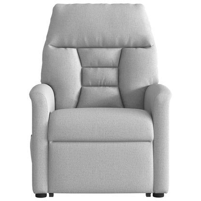 Fauteuil relax inclinable électrique gris nuage en tissu vidaXL