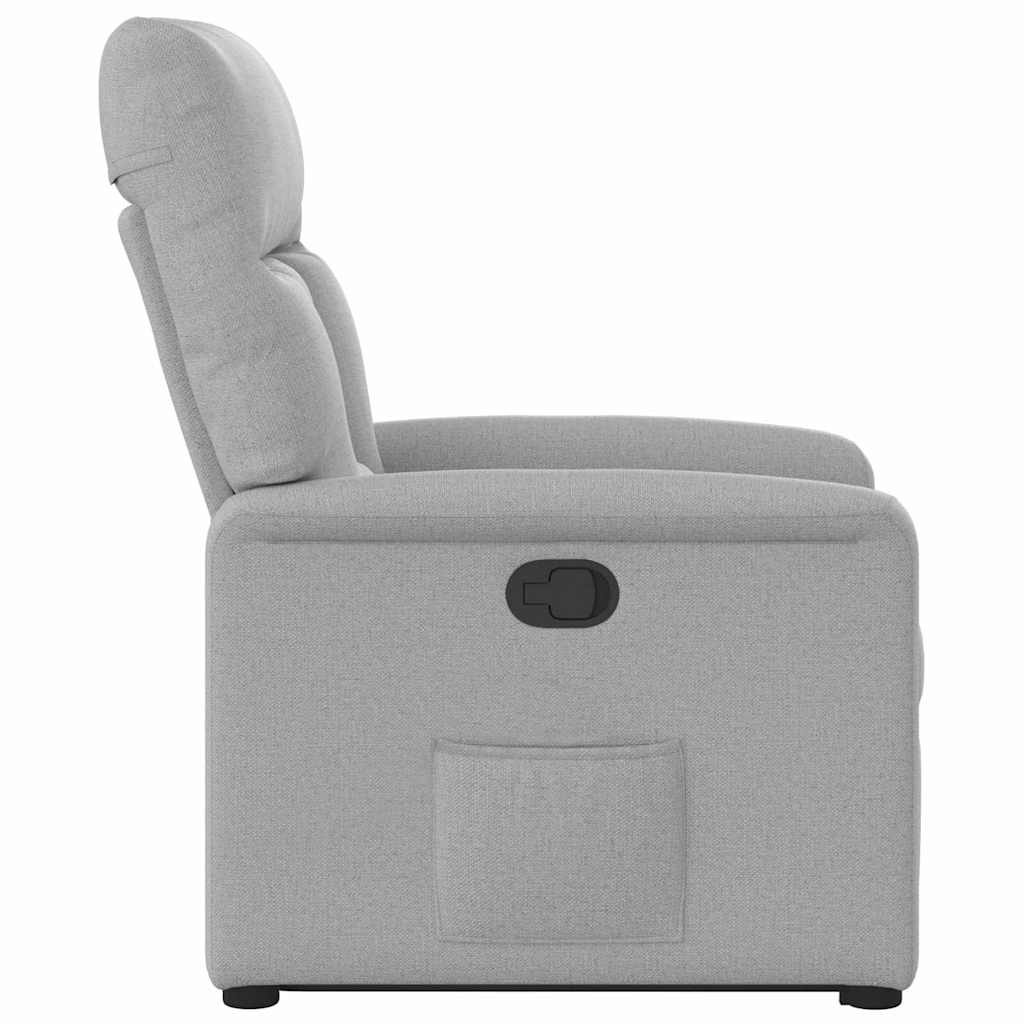 Fauteuil relax inclinable électrique gris nuage en tissu vidaXL