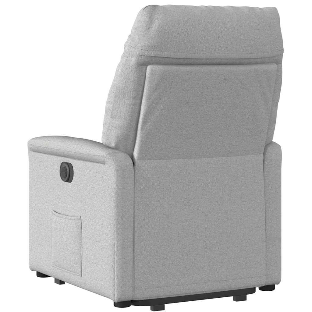 Fauteuil relax inclinable électrique gris nuage en tissu vidaXL