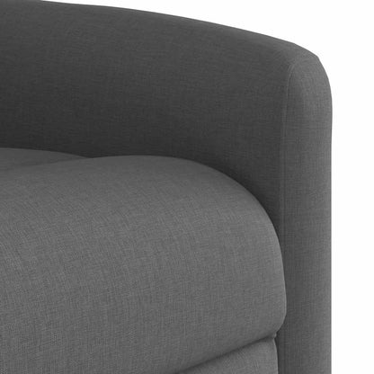 vidaXL Massagesessel mit Aufstehhilfe Dunkelgrau Stoff