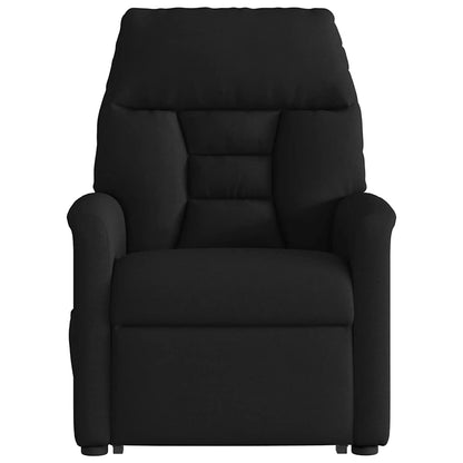vidaXL Massagesessel mit Aufstehhilfe Schwarz Stoff
