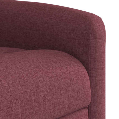 vidaXL Massagesessel mit Aufstehhilfe Weinrot Stoff