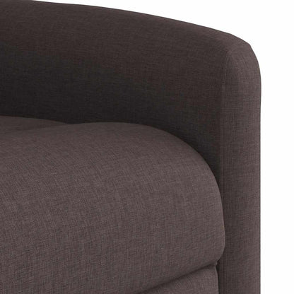 vidaXL Massagesessel mit Aufstehhilfe Dunkelbraun Stoff
