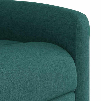 vidaXL Relaxsessel mit Aufstehhilfe Elektrisch Dunkelgrün Stoff