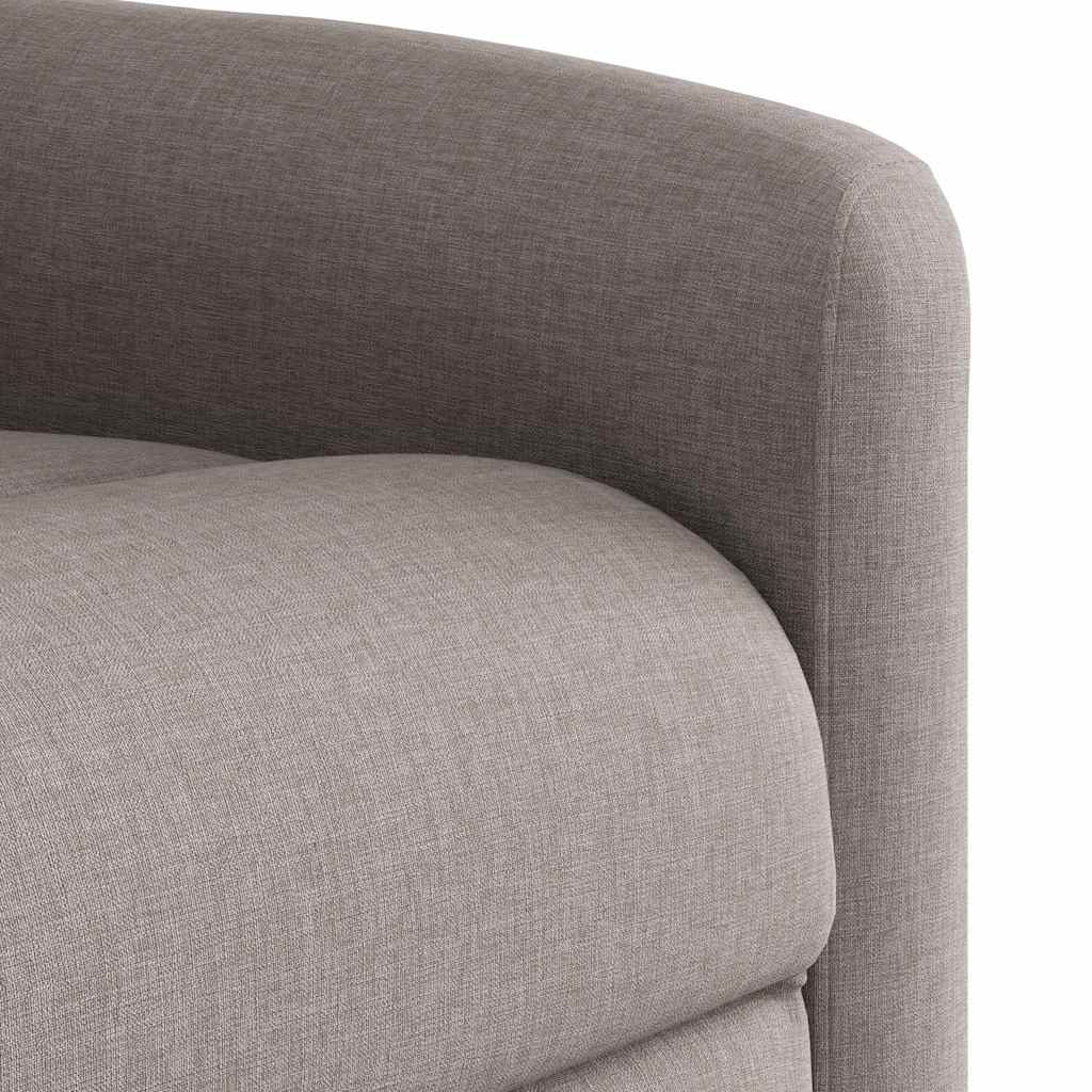 vidaXL Relaxsessel mit Aufstehhilfe Elektrisch Taupe Stoff