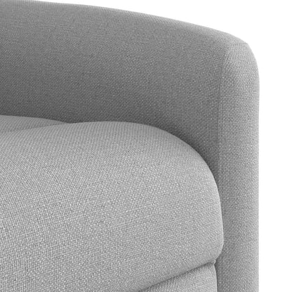 vidaXL Fauteuil releveur électrique gris nuage en tissu