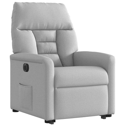 vidaXL Fauteuil releveur électrique gris nuage en tissu